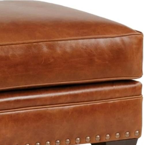 Smith Brothers Customizable 235 Leather Ottoman-2