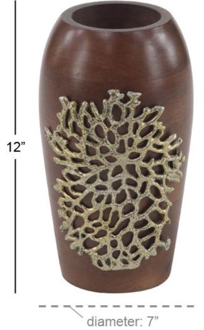 Deco Marche Brown 6" Vase-2