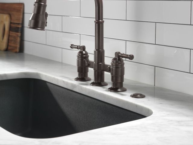 Delta Broderick® Venetian Bronze Two Handle Kitchen Faucet -3