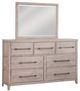 American WoodCrafters Aurora 5-Piece Whitewash King Panel Bedroom Set-2