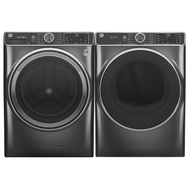 GE® Diamond Gray Front Load Laundry Pair SND Appliances Appliances