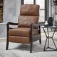 Best® Home Furnishings Customizable Ryberson Leather Manual High Leg Recliner with Dark Walnut Legs-3