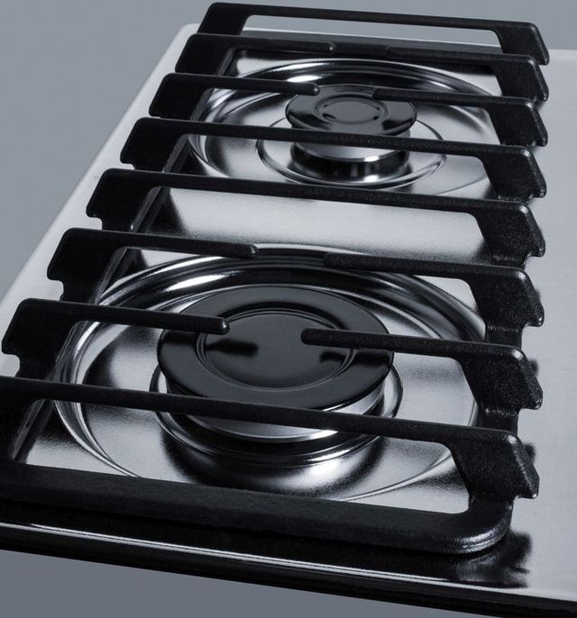 Summit® 30" Chrome Gas Cooktop-3