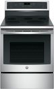 GE Profile™ Series 29.88" Stainless Steel Free Standing Electric Range-0