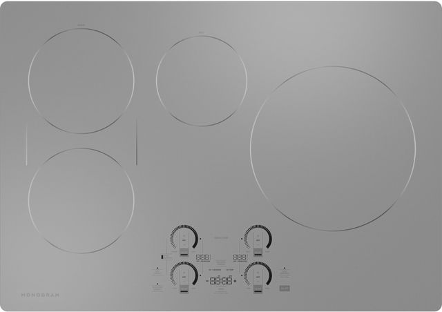 Monogram 30" Silver Induction Cooktop-0