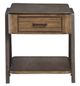 Magnussen Home® Hallie Dark Chocolate/Milk Chocolate Rectangular End Table-1