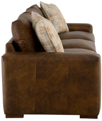 Craftmaster® Customizable CM Leather Finn 3 Over 3 Sofa-2