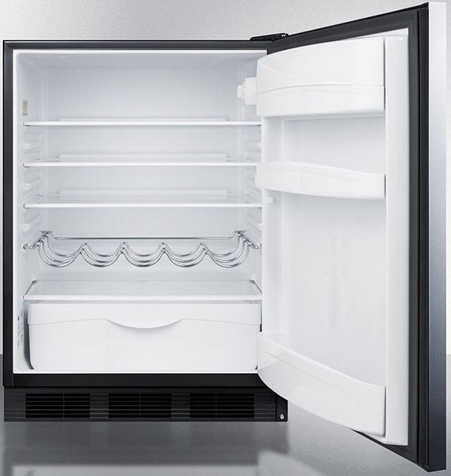 Summit® 24" 5.5 Cu. Ft. Stainless Steel Compact Refrigerator-2