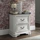 Liberty Furniture Magnolia Manor Antique White/Weathered Bark 28" Nightstand-1