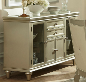 Mazin Furniture Celandine Server with Glass Insert