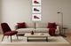 Classy Living 3-Piece Red and Black Luxe Sneaker Collection Wall Art Set-1