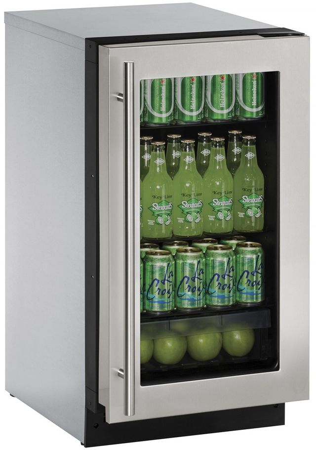 U-Line® 2000 Series 3.6 Cu. Ft. Stainless Steel Beverage Center-0