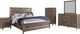 Liberty Furniture Ridgecrest 5-Piece Cobblestone King Storage Bedroom Set-0