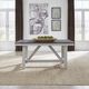 Liberty Furniture Farmhouse Brown Extendable Trestle Table with White Base-3