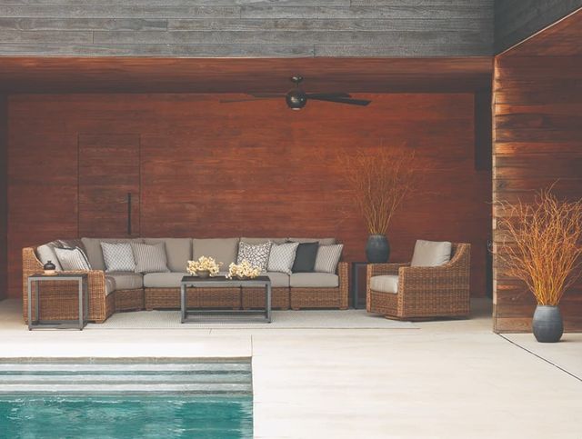 Lane Venture® Customizable Oasis 5-Piece Outdoor Sectional-1