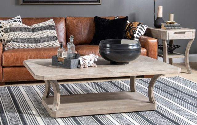 Legacy Classic Halifax Flax Rectangular Cocktail Table-1