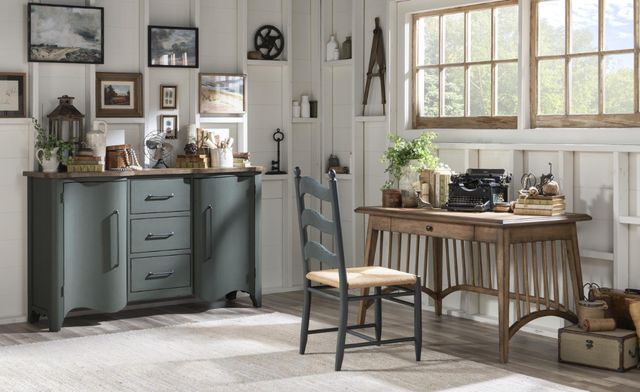 Legacy Classic Vintage Market Barnwood Oak/Mallard Green Chest-2
