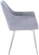 Jofran Inc. Urban Archive Stella Platinum Upholstered Dining Arm Chair-2