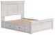 Signature Design by Ashley® Makidern Whitewash Queen Panel Storage Bed-2