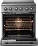 Viking® 5 Series 30" Stainless Steel Pro Style Electric Range with Polished Chrome Trim-1