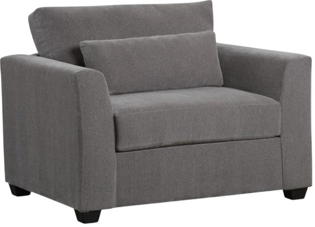 American Wholesale Furniture Cassian Steel Gray Chair and a Half-0