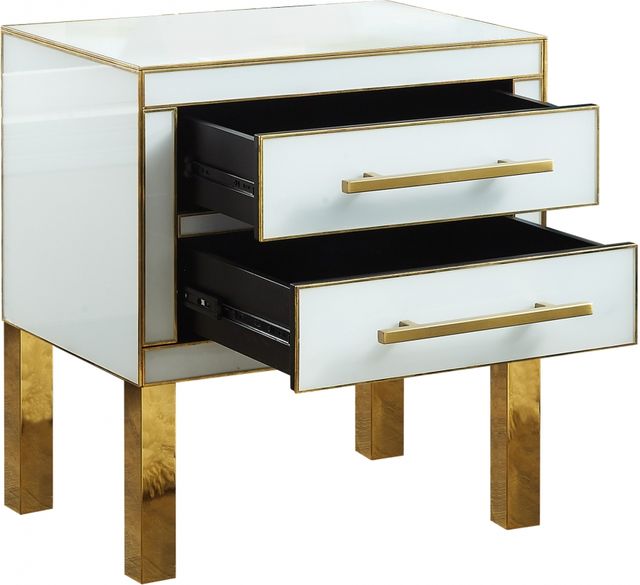 Meridian Furniture Gigi White Side Table-1