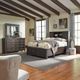 Liberty Furniture Thornwood Hills 3-Piece Rock Beaten Brown King Bookcase Bed Set-1