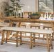 Jofran Inc. Telluride Beige/Gold Counter Bench-1