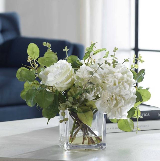 Uttermost® Rosewood Cream/Green Garden Bouquet Artificial Foliage-2