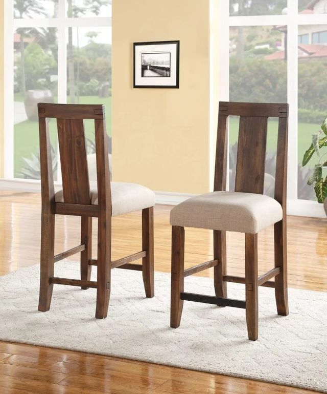 Modus Furniture Meadow Brick Brown Counter Stool-1