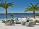 Universal Explore Home™ Customizable Coastal Living Outdoor Bottega Fabric Ottoman-1