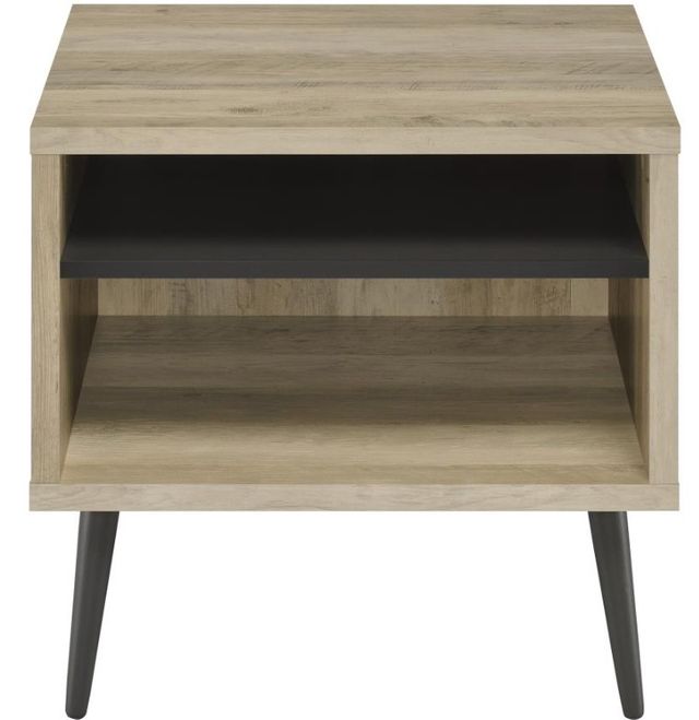 Coaster® Welsh 2-Piece Distressed Pine Occasional Table with Black Base Set-1