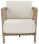 Classic Home Brisbane Natural/White Rope Outdoor Accent Chair with Cushions-2