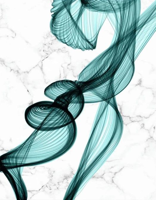 Classy Art Teal Ribbons II by Irena Orlov Wall Art-1