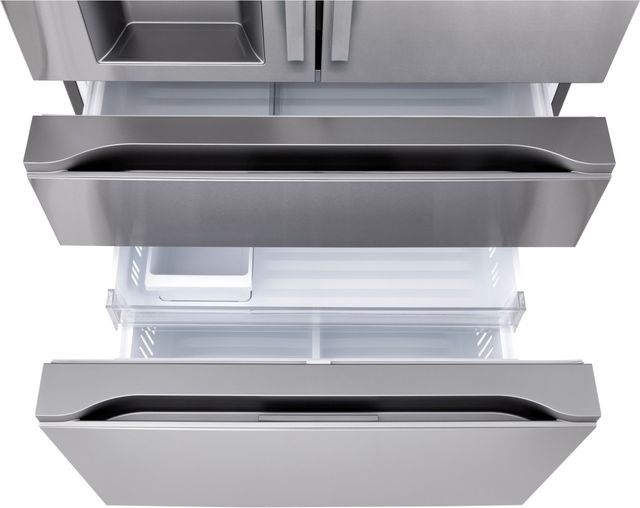 LG 36” 28.6 Cu. Ft. PrintProof™ Stainless Steel 4 Door French Door Refrigerator with Full Convert Drawer-2