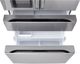 LG 36” 28.6 Cu. Ft. PrintProof™ Stainless Steel 4 Door French Door Refrigerator with Full Convert Drawer-2