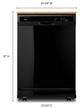 Whirlpool® 24" Heavy Duty Portable Dishwasher Black with 1-Hour Wash Cycle-2