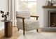 Monarch Specialties Inc. Light Grey/Walnut 31" Faux Fur Accent Chair-1