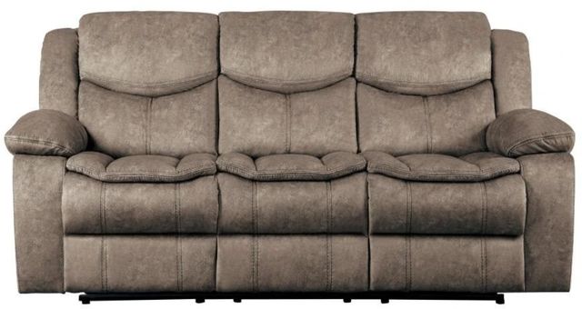 Homelegance® Bastrop Brown Manual Double Reclining Sofa-2