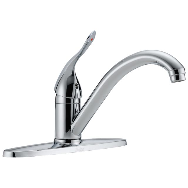 Delta Commercial HDF® Chrome Single Handle Kitchen Faucet-0