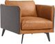 Moe's Home Collection Messina Cognac Leather Armchair-1