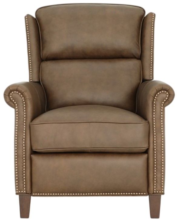 BarcaLounger® Shasta Oasis Walnut Leather Manual Recliner-3
