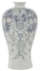 A & B Home Bryn Blue/Gold Porcelain Urn-0