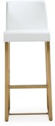 TOV Furniture Denmark White Gold Set Of 2 Steel Bar Stool-1