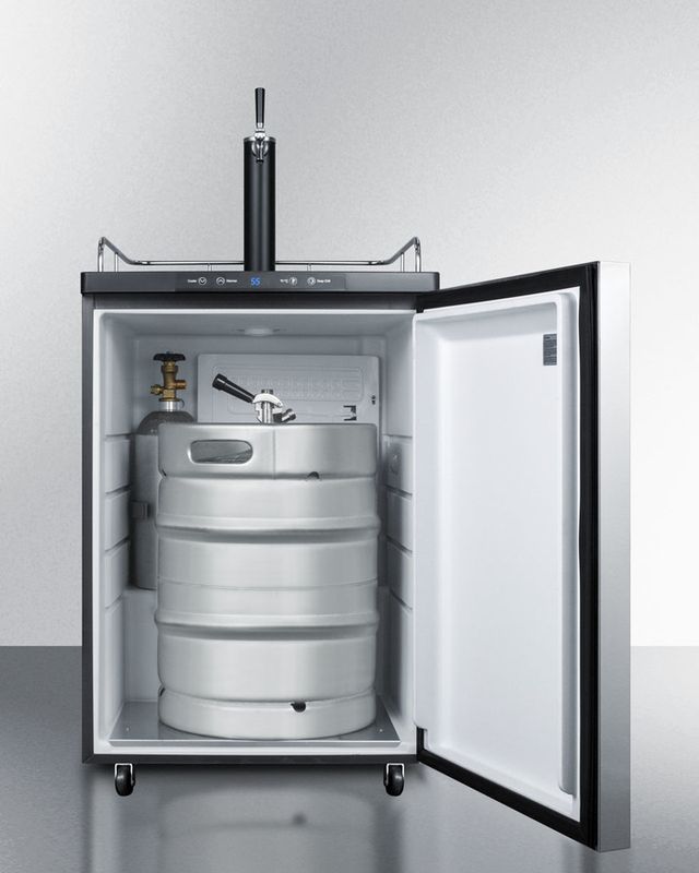 Summit® 5.6 Cu. Ft. Stainless Steel Beer Cooler/Kegerator-3
