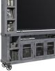 aspenhome® Industrial Smokey Gray 96" Console and Hutch-1