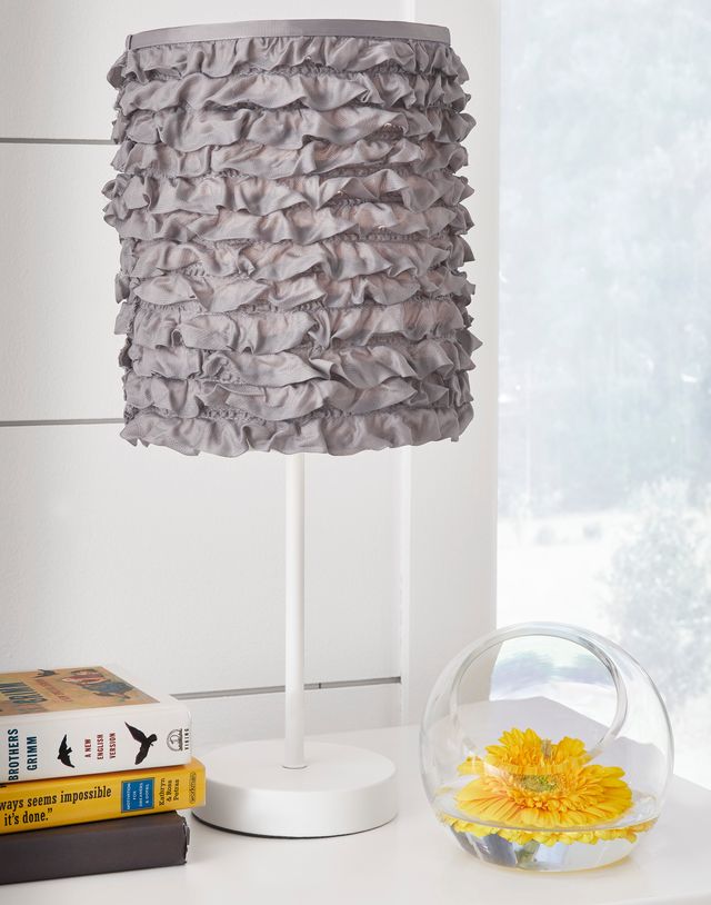 Signature Design by Ashley® Mirette 2-Piece Gray/White Table Lamp Set-3