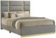 Coaster® Ines Gray Eastern King Upholstered Panel Bed-0