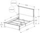 Monarch Specialties Inc. Bleached Oak/Rustic Oak Queen Panel Bed-1