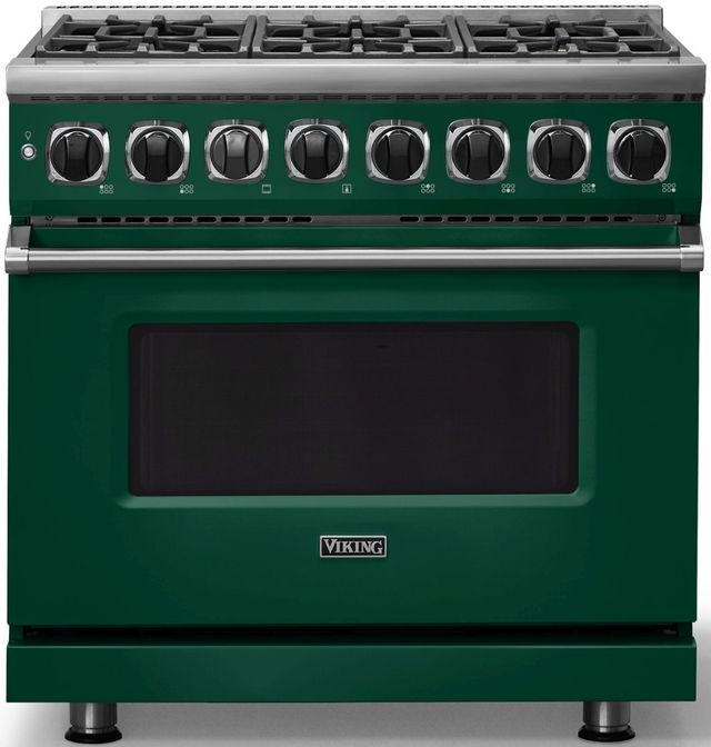 Viking® 7 Series 36" Ivy Pro Style Dual Fuel Range-0